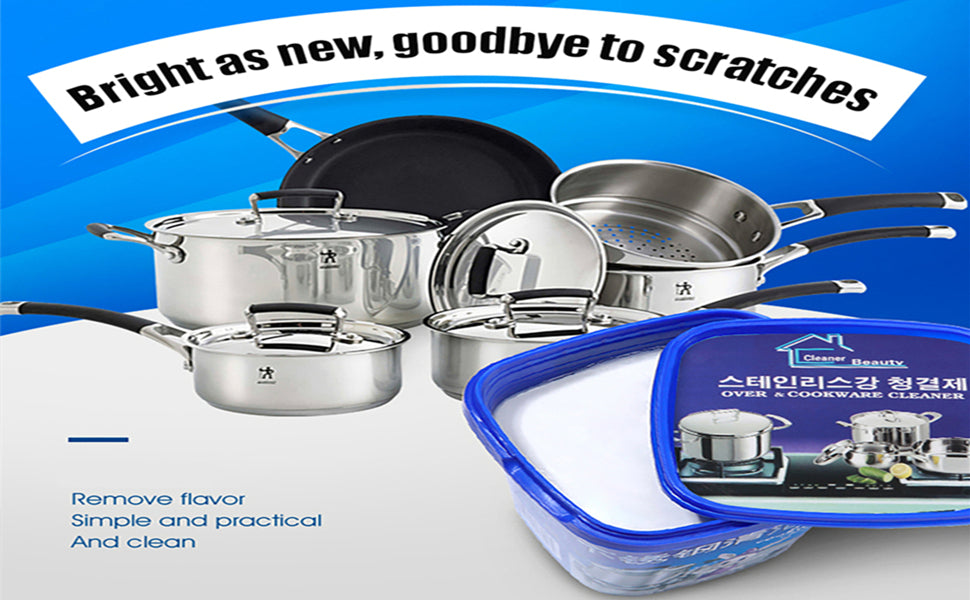 Pâte de nettoyage en acier inoxydable