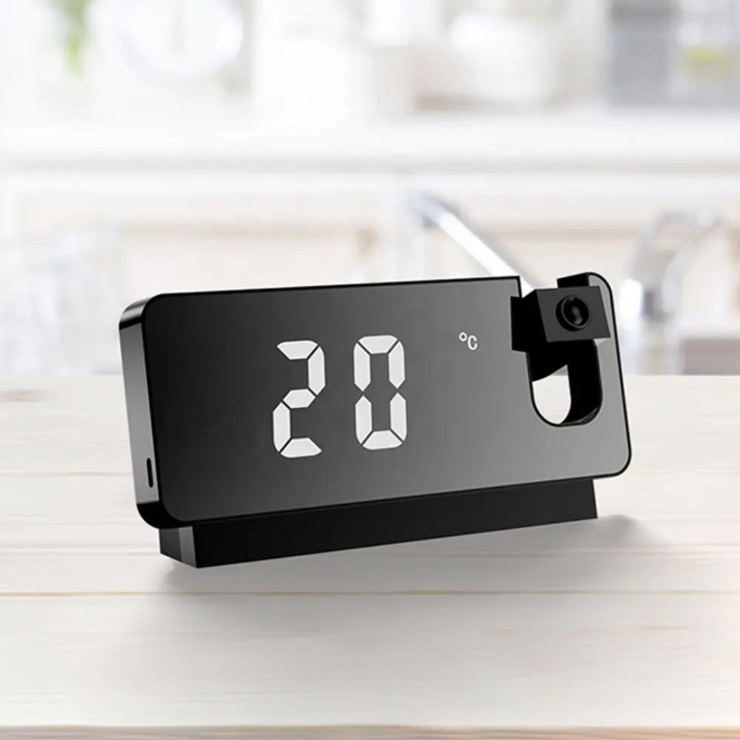 Miroir LED avec Horloge et Alarme⏰