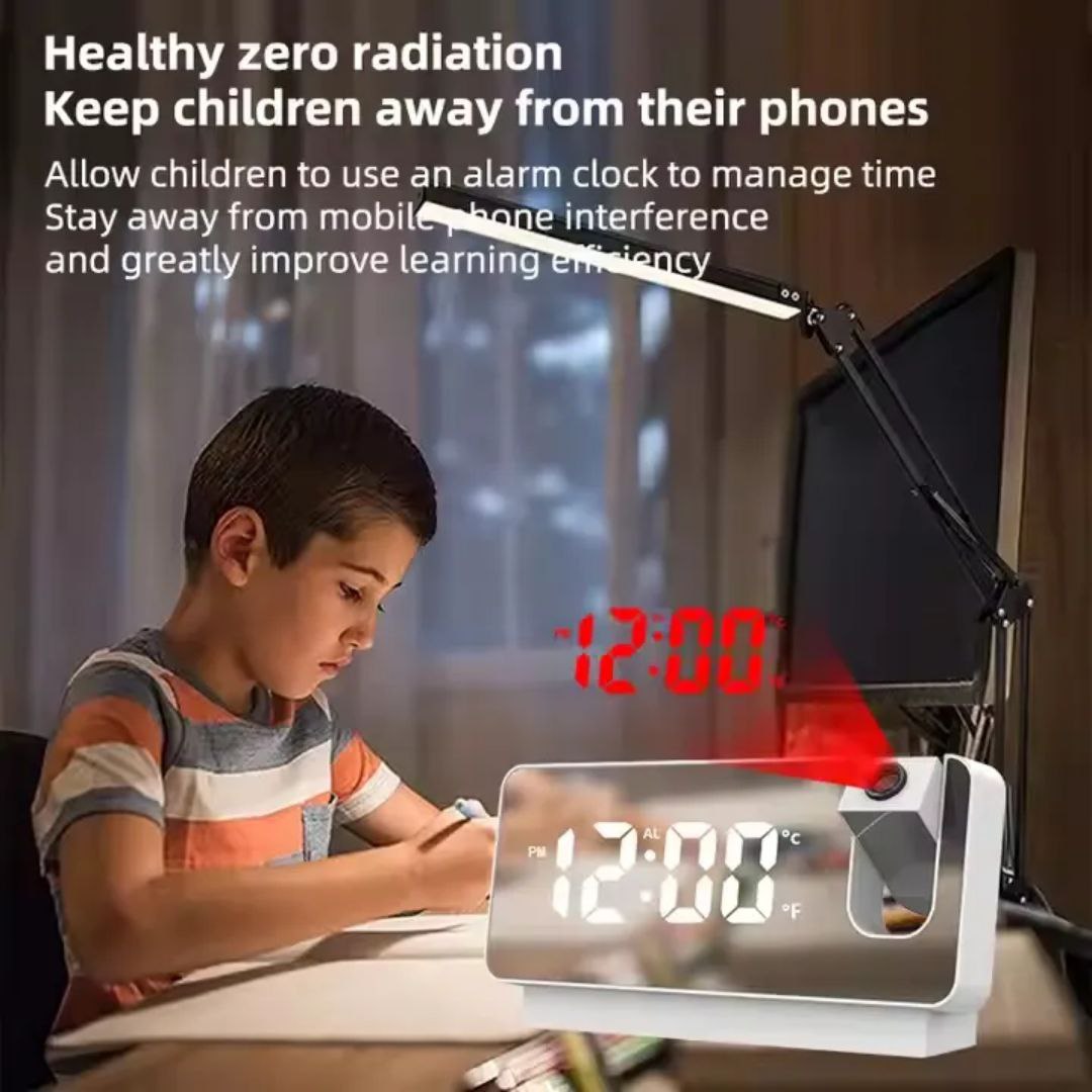 Miroir LED avec Horloge et Alarme⏰